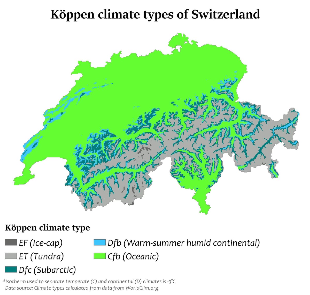 harta elvetia climatice