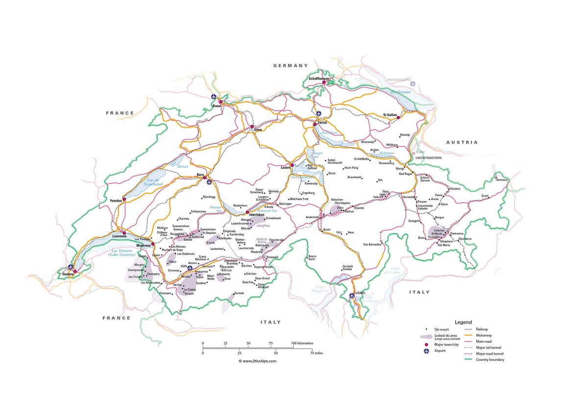hartă de metrou elveția 