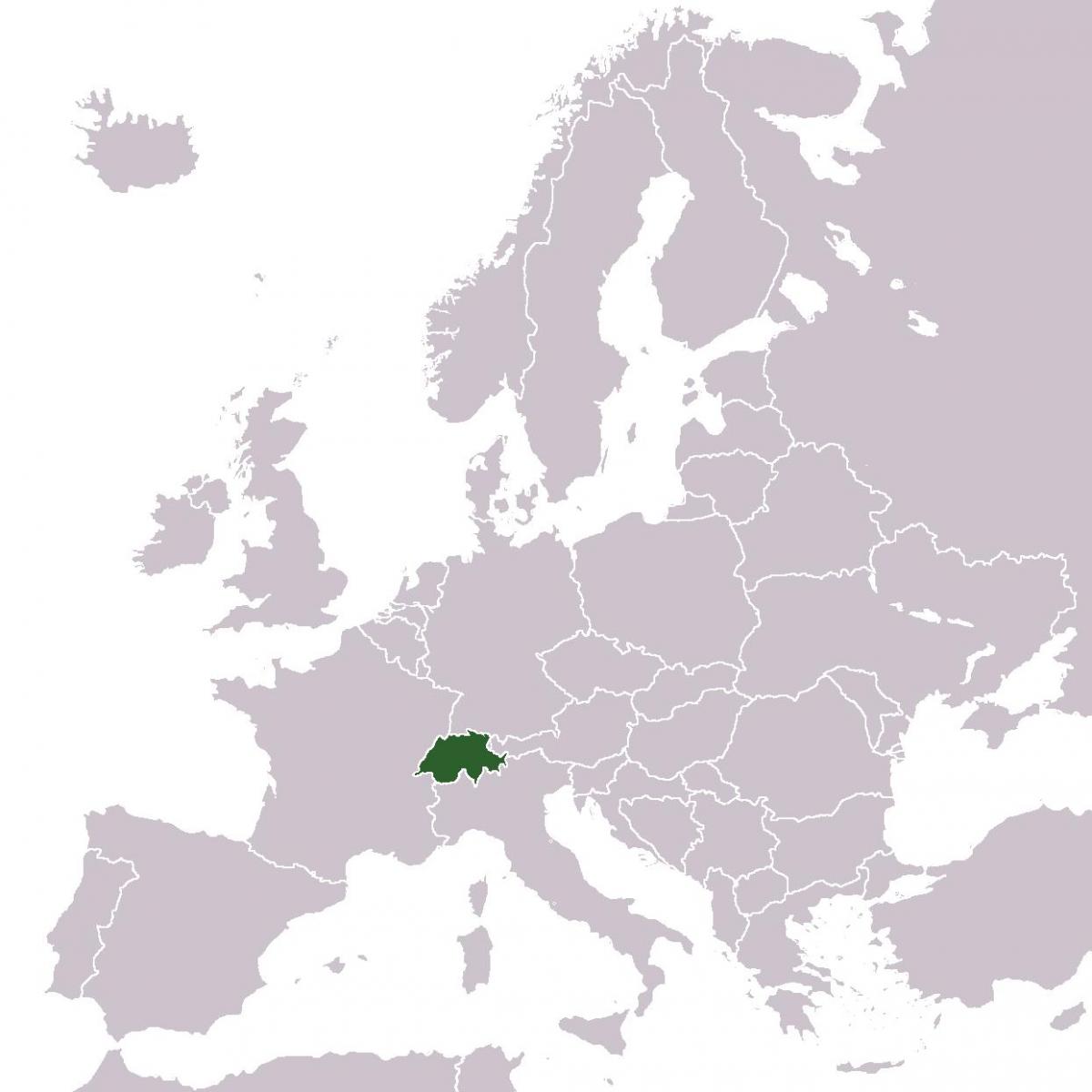 elveția locația în harta europei