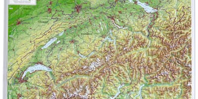 Harta elvetia 3d