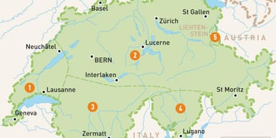Harta elvetia regiuni