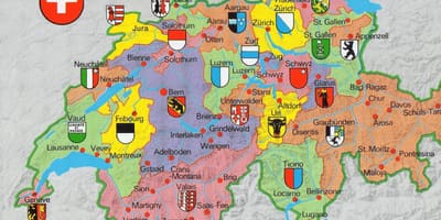 Harta harta turistică din zurich, elveția