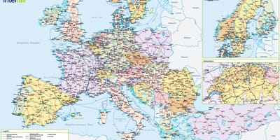 Harta interrail elveția 